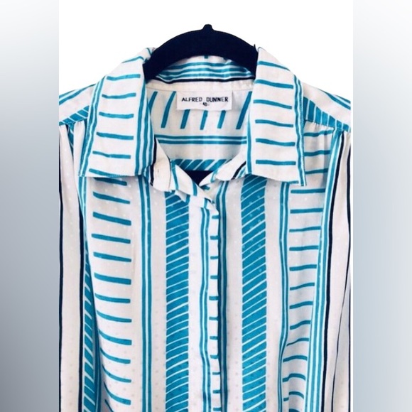 VTG Alfred Dunner Print Button Down Blouse Size 40 (L) - Picture 3 of 15